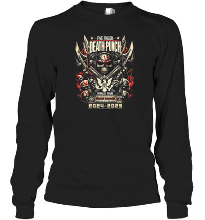 Five Finger Death Punch World Tour 2024 2025 Knucklehead Reaper T-Shirt