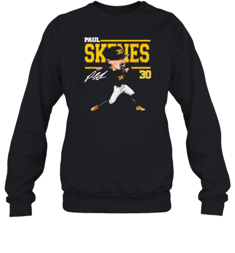 Paul Skenes Pittsburgh Pirates Signature Cartoon T-Shirt