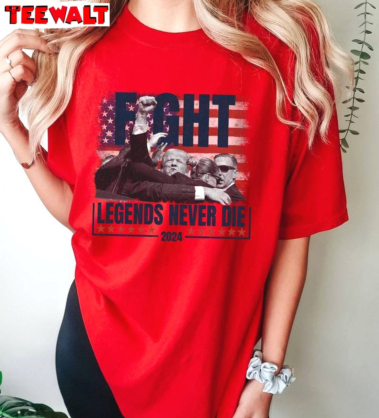 Legends Never Die Shirt, Comfort Colors Trump Legends Never Die Crewneck Long Sleeve