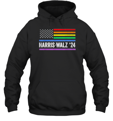 Harris Walz 2024 Election Kamala Tim Waltz American Lgbt T-Shirt