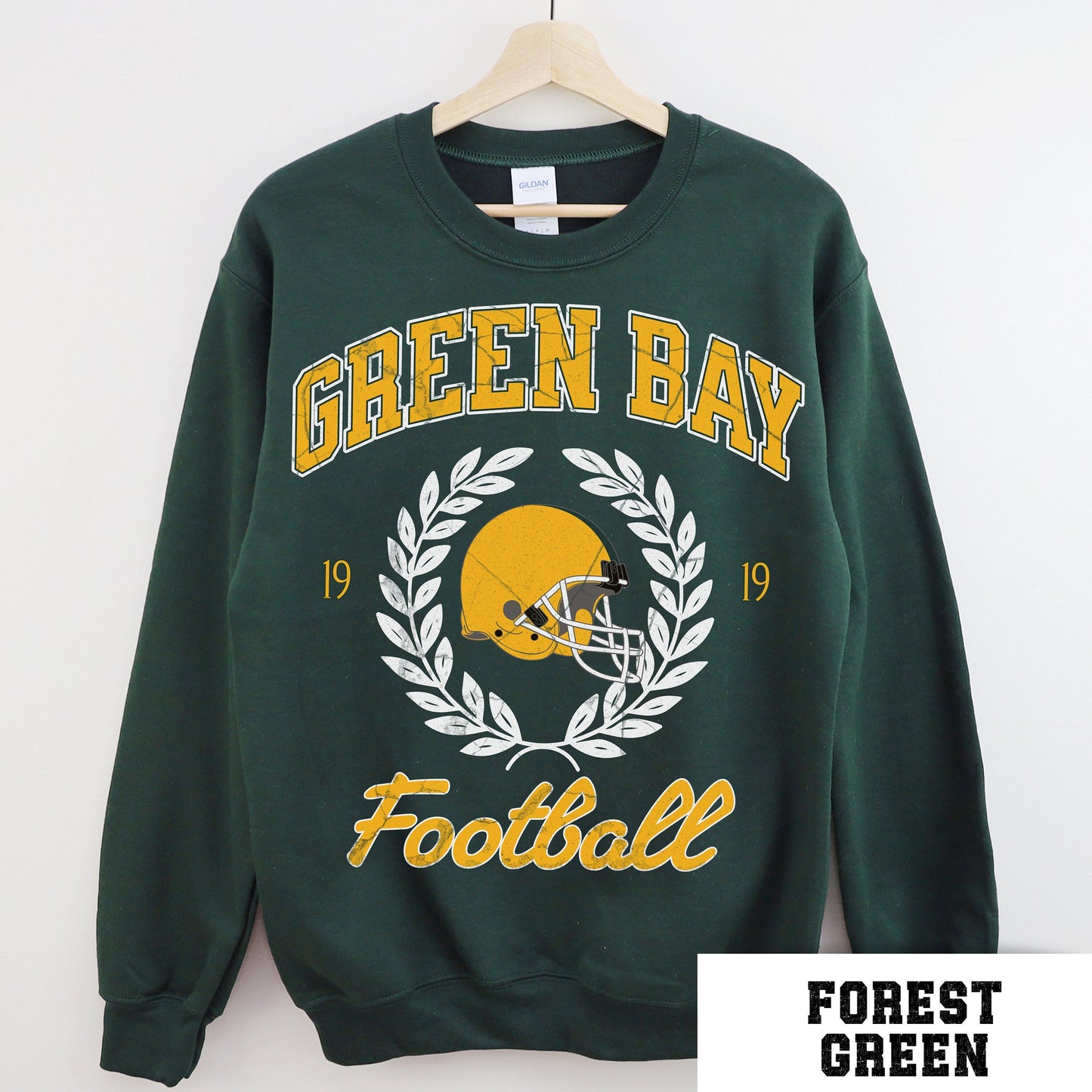 Vintage Green Bay Football Sweatshirt - Packers Crewneck Sweater Style