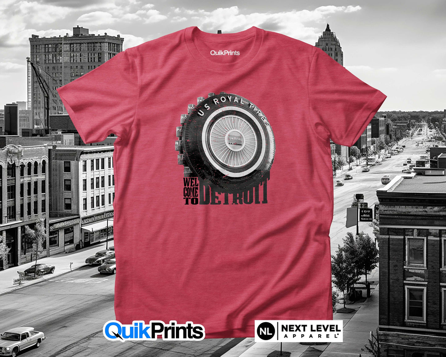 Detroit'S Giant Tire Ferris Wheel Premium T-Shirt