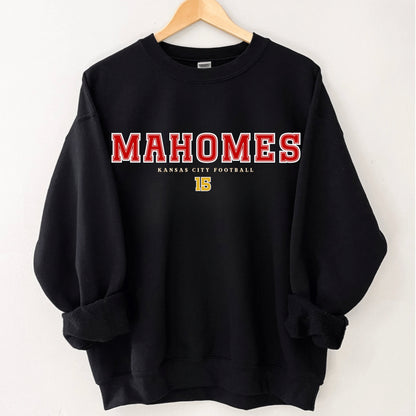 Patrick Mahomes Shirt Kansas City Sweatshirt Mahomes Crewneck Football