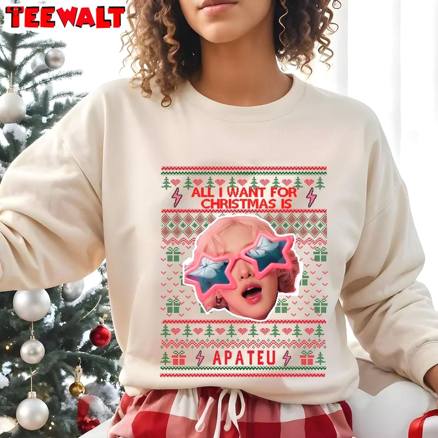 All I Want For Christmas For Apateu Sweatshirt. Rose Bruno Tshirt, For Family,