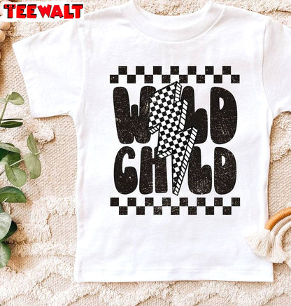 Funny Wild Child Toddler T Shirt , Trendy Stay Wild Ocean Child Shirt Long Sleeve