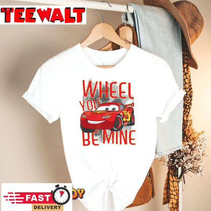 Disney Pixar Cars 2 Valentine's Day Wheel You Be Mine T-Shirt