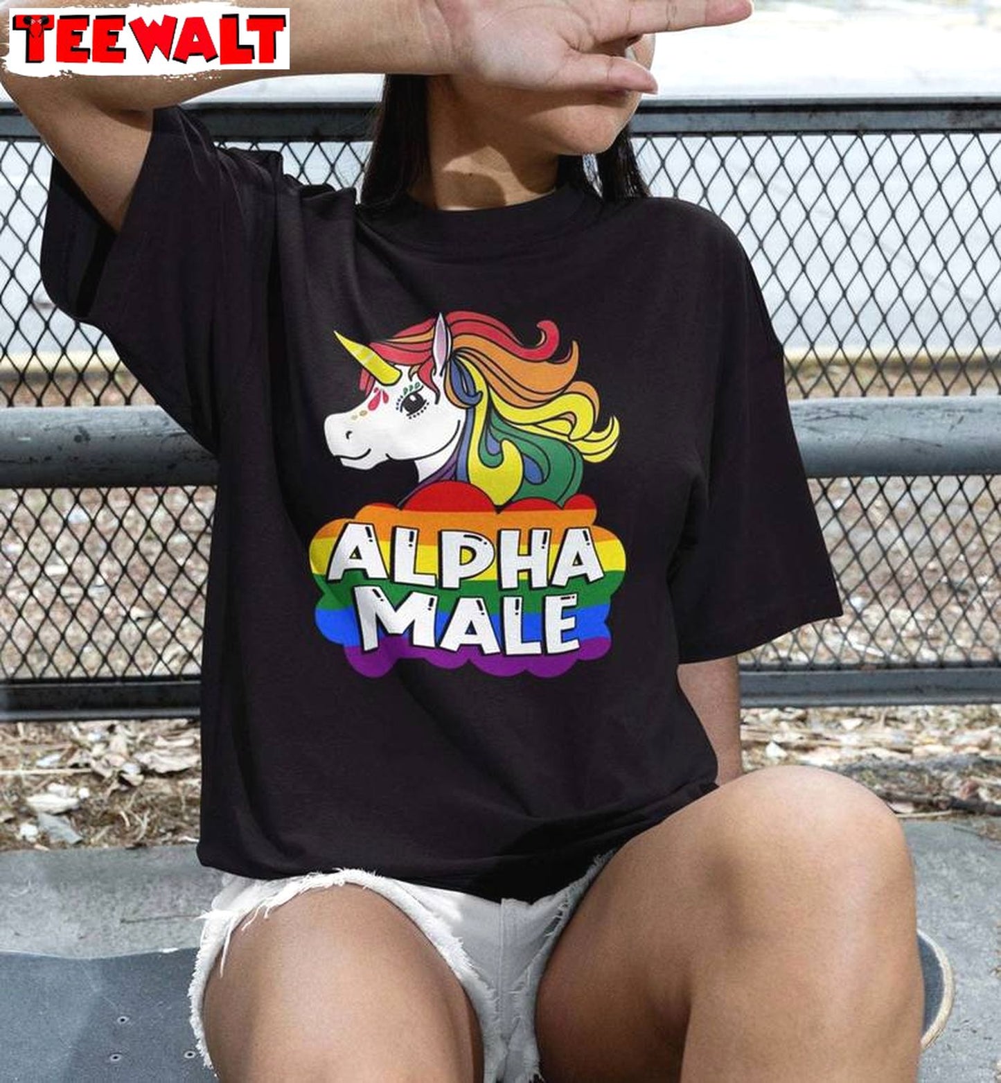 Funny Unicorn Meme Unisex Hoodie, Must Have Alpha Male