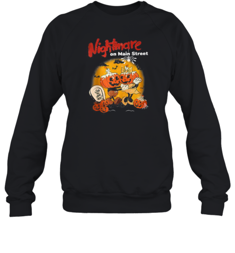 Halloween Pumpkin Mainstreet Vintage On Head Nightmare T-Shirt