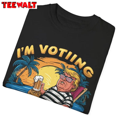 Trendy I'm Voting For The Felon Shirt, Must Have Trump 2024 Unisex T Shirt Short Sleeve