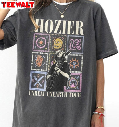 Vintage Hozier Unreal Unearth Tour Shirt, Hozier Music Short Sleeve Long Sleeve