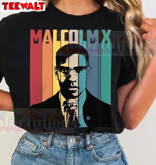 Cool Design Malcolm X T Shirt, Comfort Sweat Gift For Fan