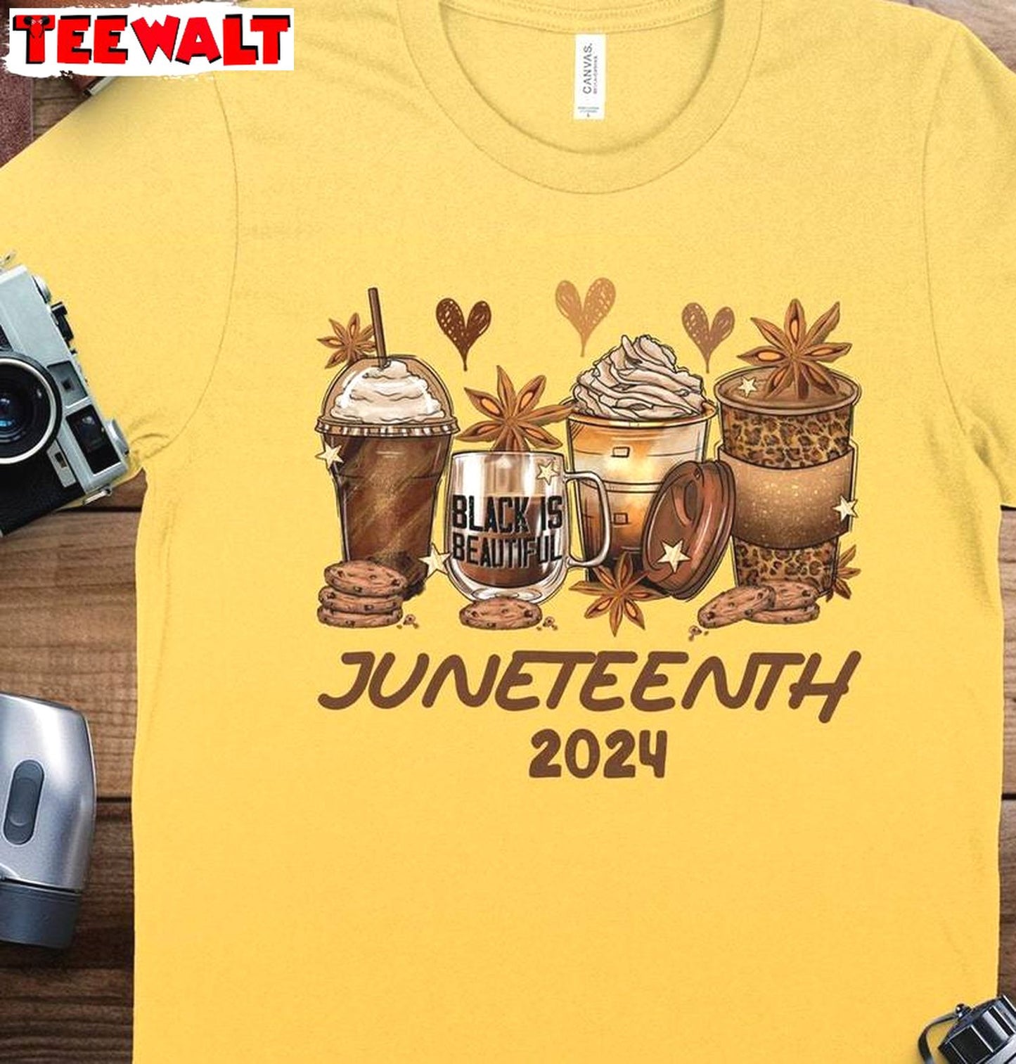 Juneteenth 2024 Coffee Lover Sweatshirt , Creative Juneteenth Coffee Shirt Crewneck