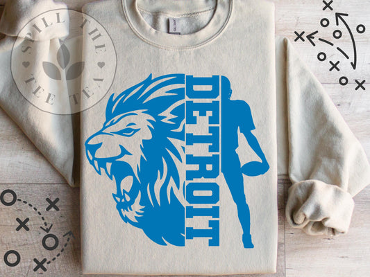 Detroit Lions Vintage Game Day Sweatshirt