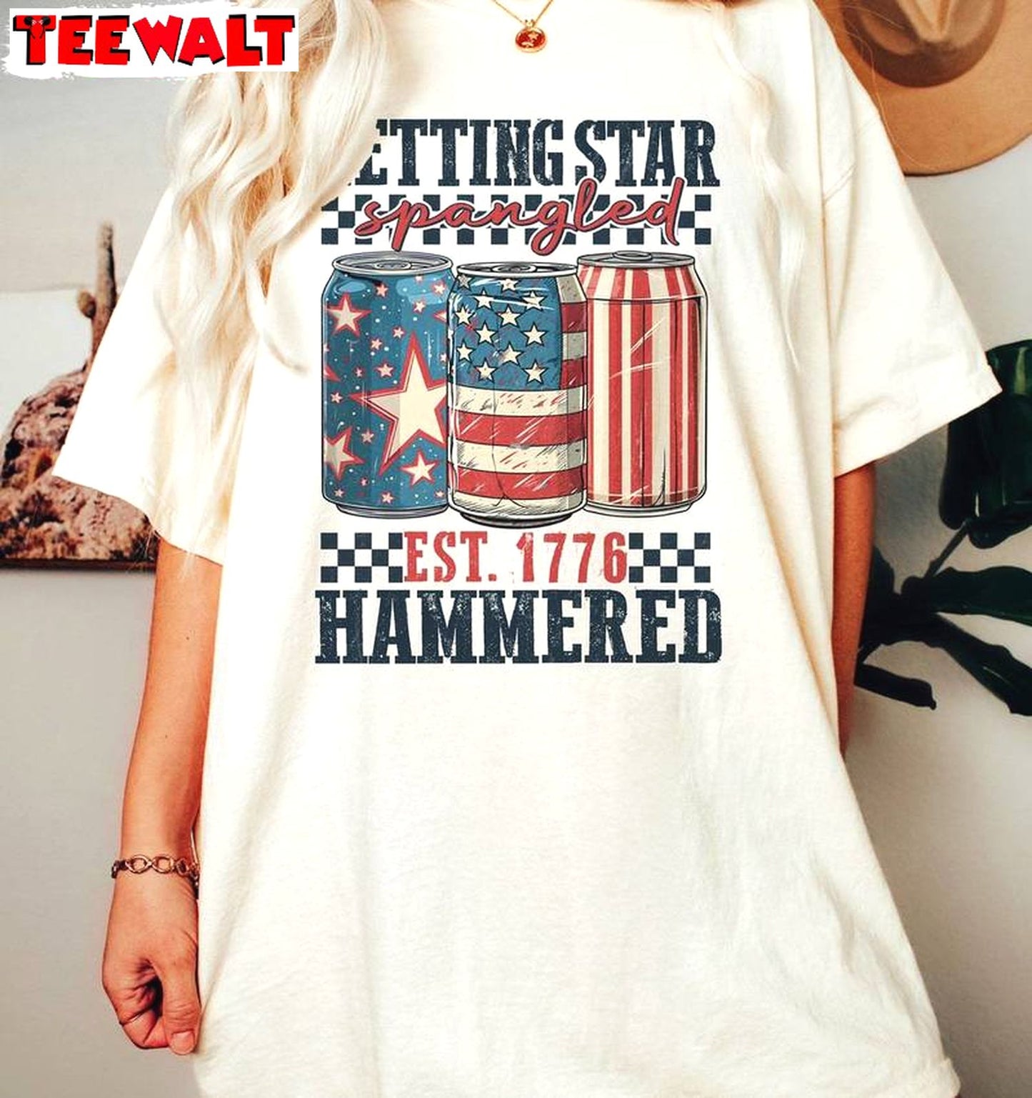 Star Spangled Hammered Inspirational Shirt, America Flags Short Sleeve Long Sleeve