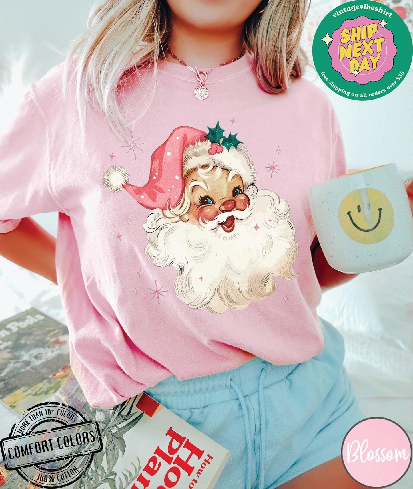 Retro Santa Christmas Sweatshirt Perfect Gift