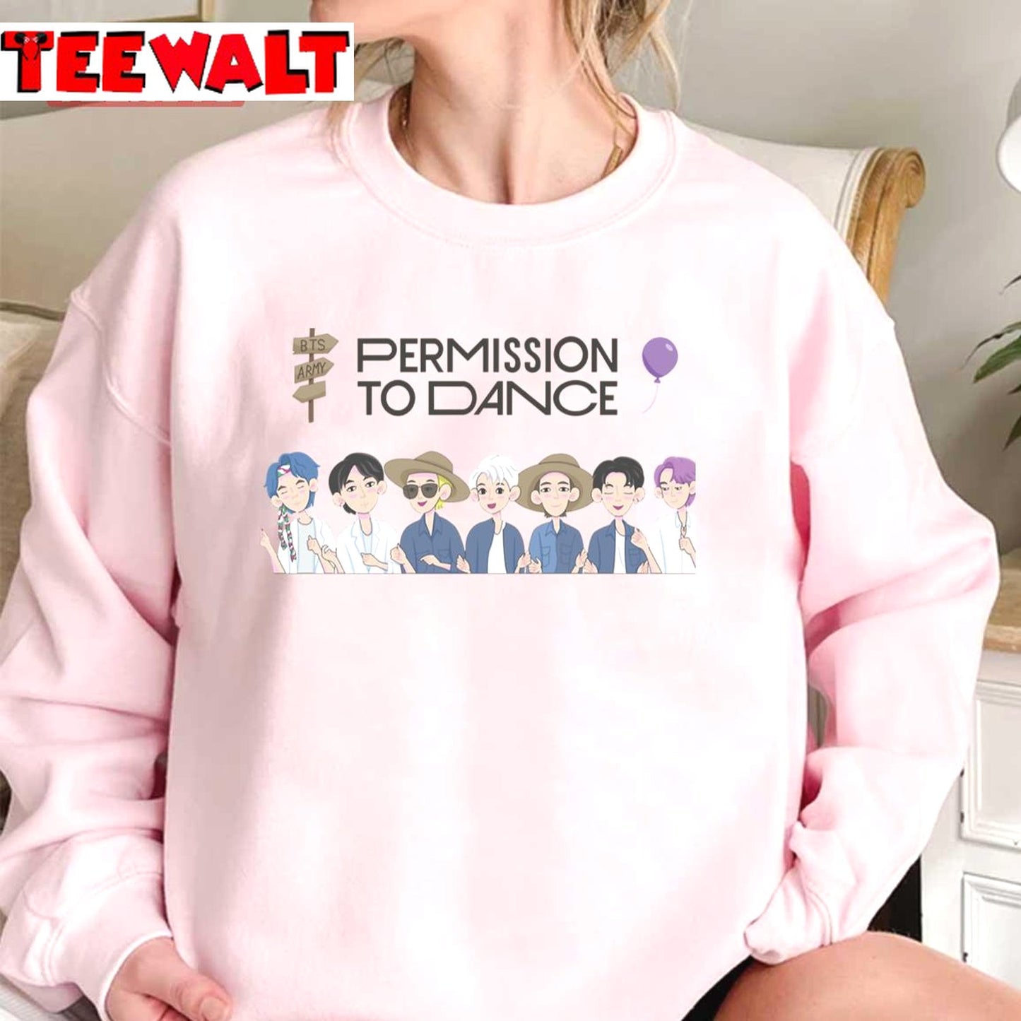 BTS Permission To Dance Concert Cute Chibi Style Unisex T-Shirt