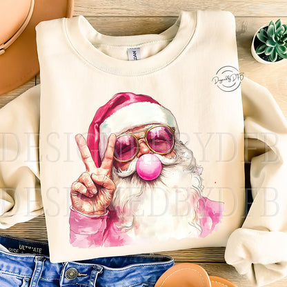 Retro Santa Christmas Sweatshirt Holiday Gift