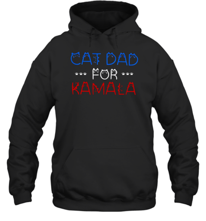 Cat Dad For Kamala President Harris 2024 T-Shirt