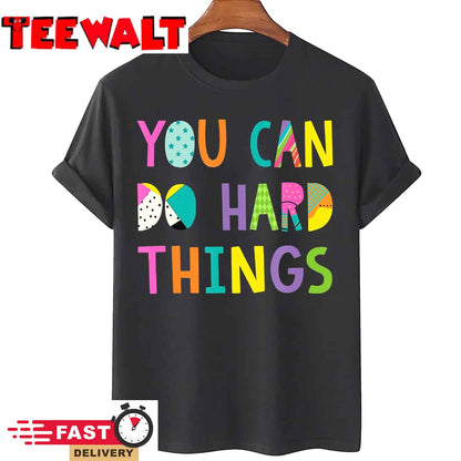 You Can Do Hard Thing Vintage Teacher Back To School T-Shirt