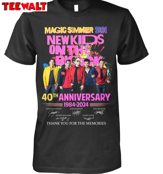 Comfort New Kids On The Block Shirt, Thank You For The Memories Crewneck Long Sleeve