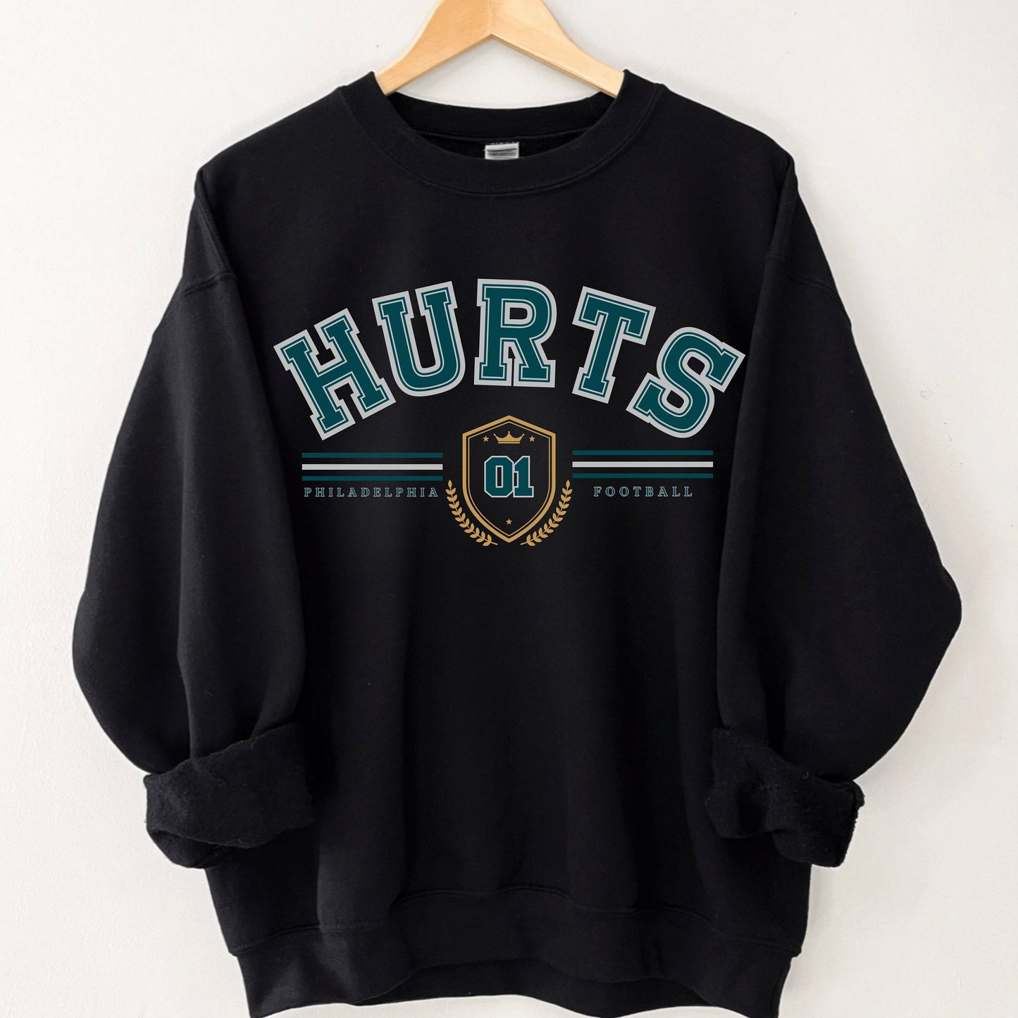 Vintage Jalen Hurts Philadelphia Football Sweatshirt - Eagle Fan Apparel