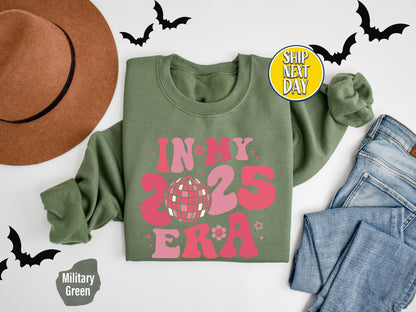 In My 2025 Era Happy New Year Sweatshirt, Family Party Shirt