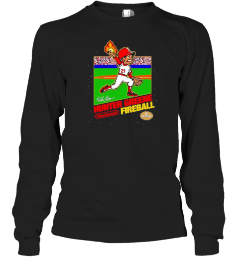 Hunter Greene 8 bit Mlbpa Cincinnati Fireball T-Shirt