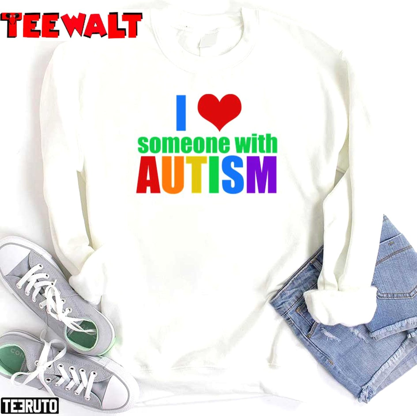 I Love Someone With Autism Unisex T-Shirt