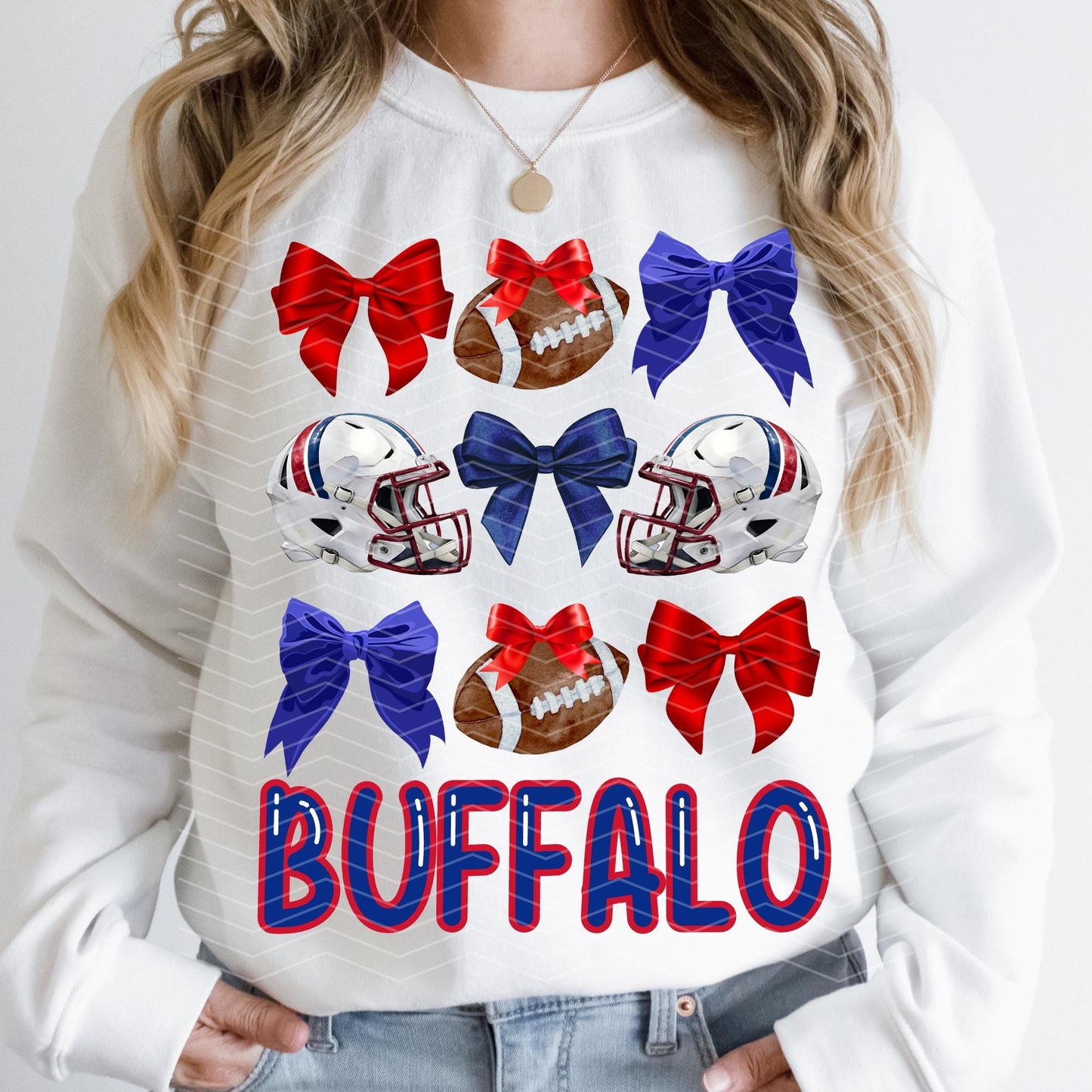 Buffalo Game Day Sweatshirt - Coquette Preppy Trendy Era