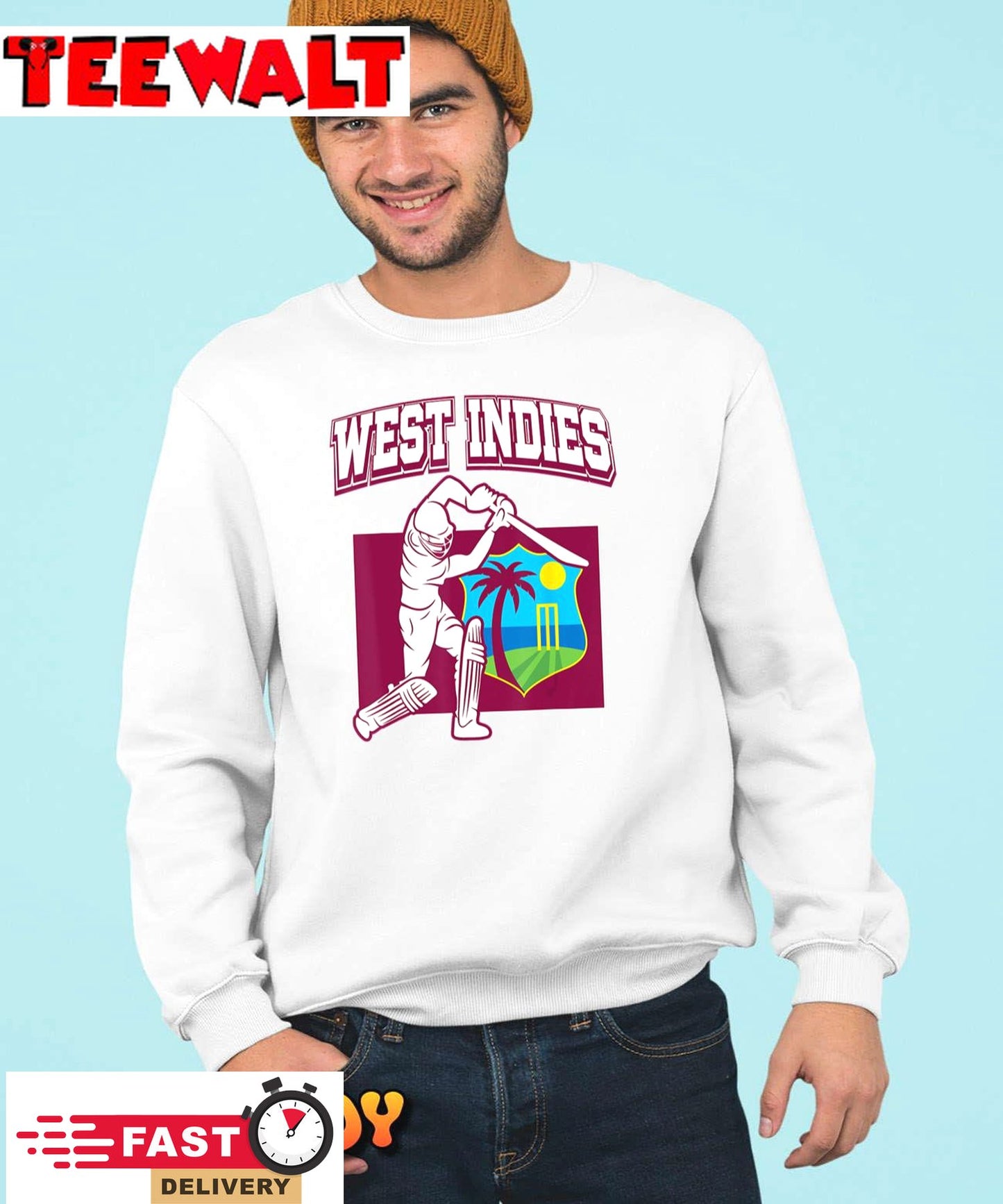 West Indies Cricket 2024 Jersey  Cool Cricket Windies Men T-Shirt