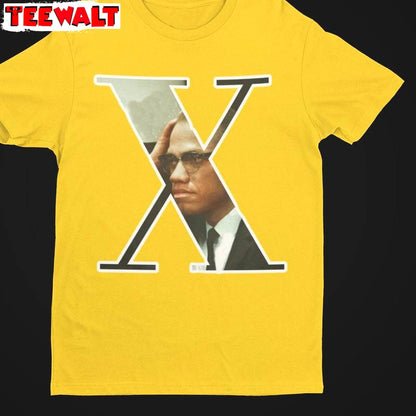 Malcolm X Cool Design T Shirt, Comfort Short Sleeve Long Sleeve For Men Women