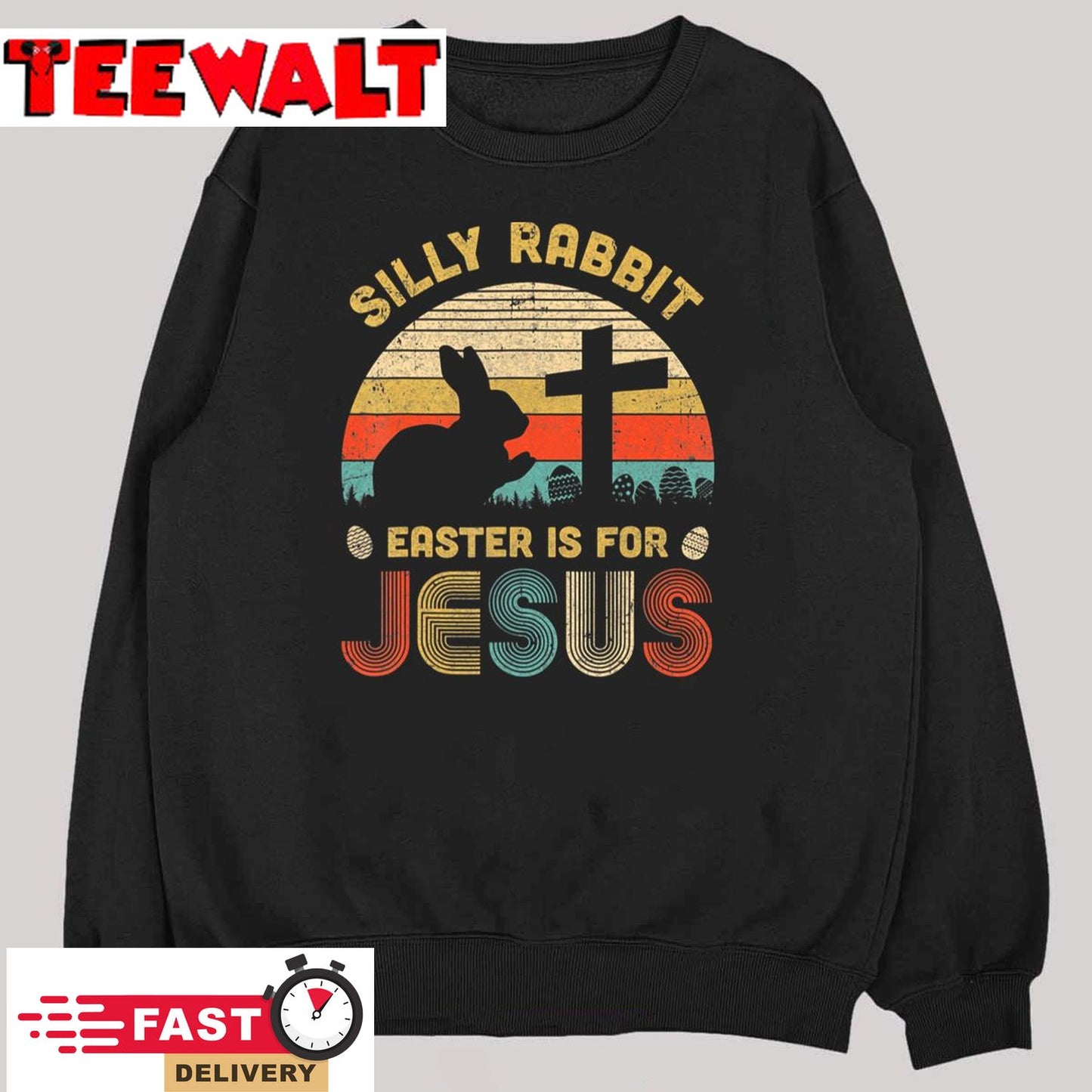 Silly Rabbit Easter is for Jesus Christian Religious T-Shirt