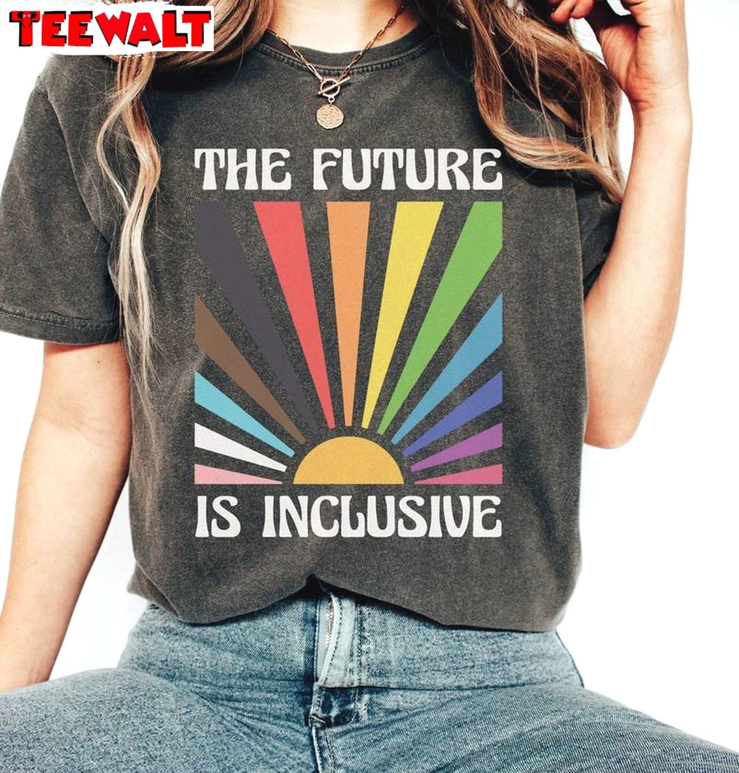 The Future Is Inclusive Limited Shirt, Comfort Colors Reg Crewneck Long Sleeve