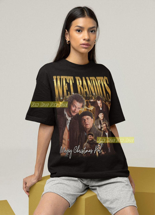 Wet Bandits Christmas Movie Shirt Funny Home Alone Tee