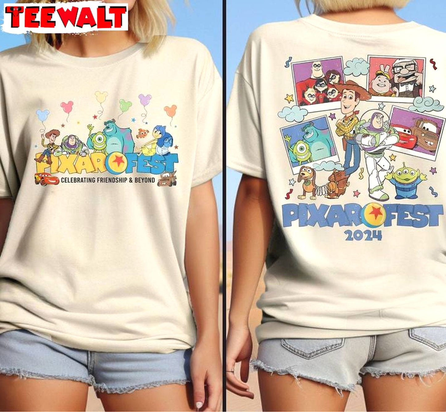 Disneyland Pixar Fest Sweatshirt , Must Have Pixar Pier Disneyland Shirt Hoodie