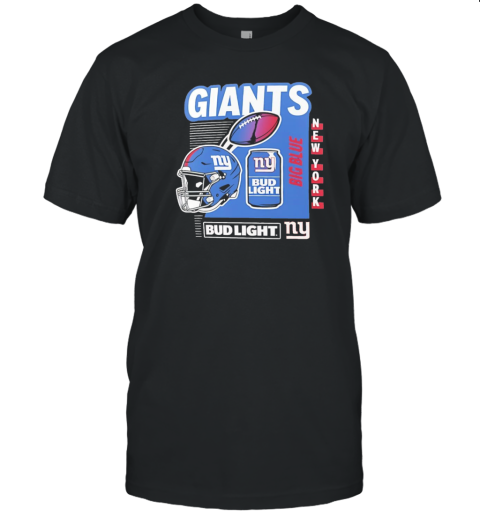 New York Giants Bud Light Big Blue T-Shirt