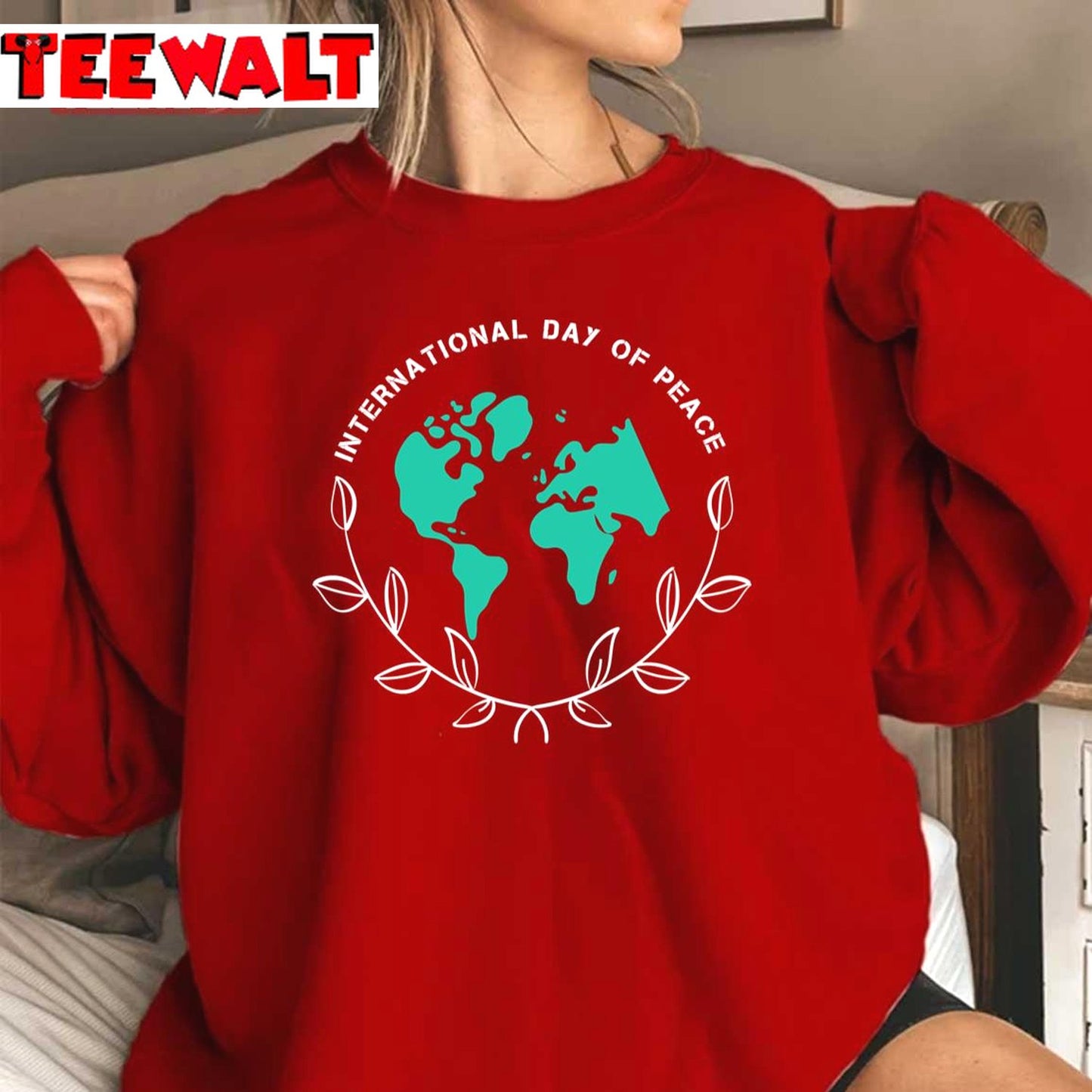 Earth International Day Of Peace Art Unisex Sweatshirt