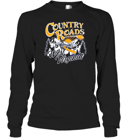 Country Roads West Virginia Football T-Shirt