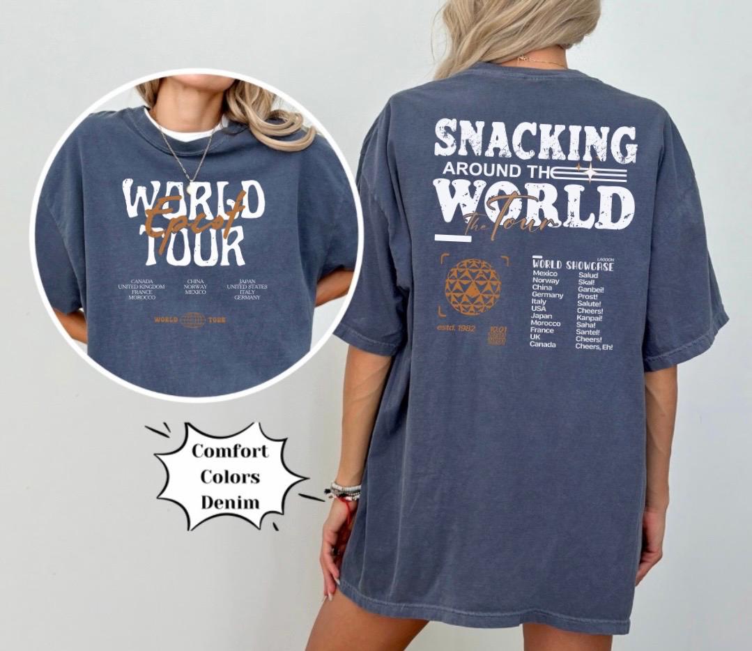 Snack Around The World Magic Mouse Theme Park Comfort Shirt