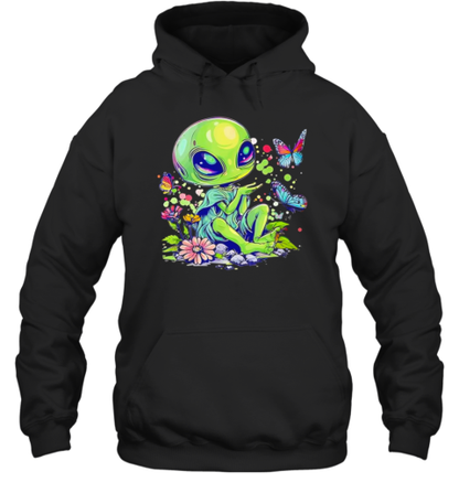 Alien Girl With Flowers T-Shirt