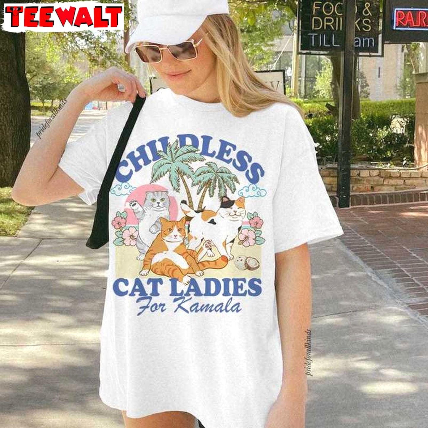 Childless Cat Lady For Kamala Shirt, Suffragette Long Sleeve T-shirt