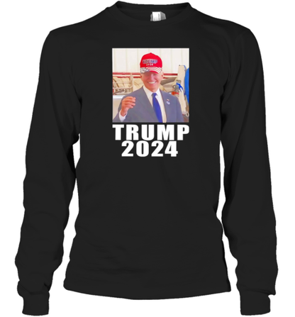 Biden Wearing Trump Hat T-Shirt