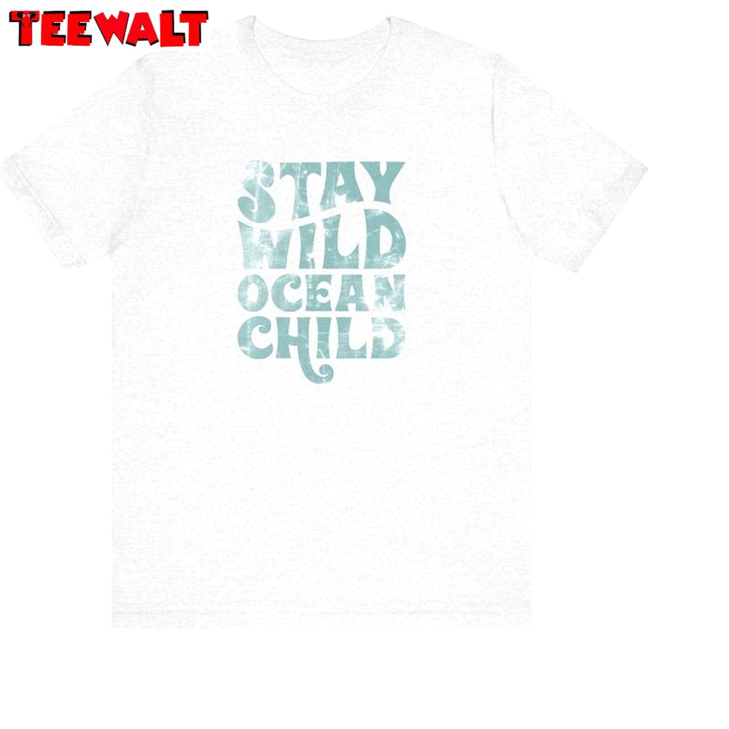 Cute Summer Unisex Hoodie, New Rare Stay Wild Ocean Child Shirt Long Sleeve