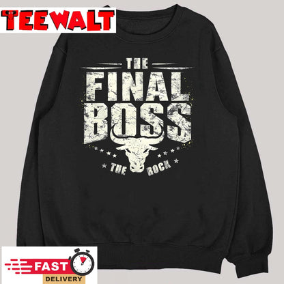 Rock Vintage Music Boss Final White Design Fun Music Lover T-Shirt