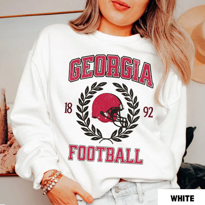 Georgia Football Sweatshirt College Game Day Shirt Varsity Georgia Coquette