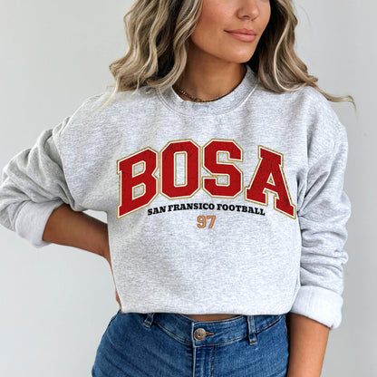 Nick Bosa Vintage San Francisco Football Sweatshirt Crewneck Hoodie