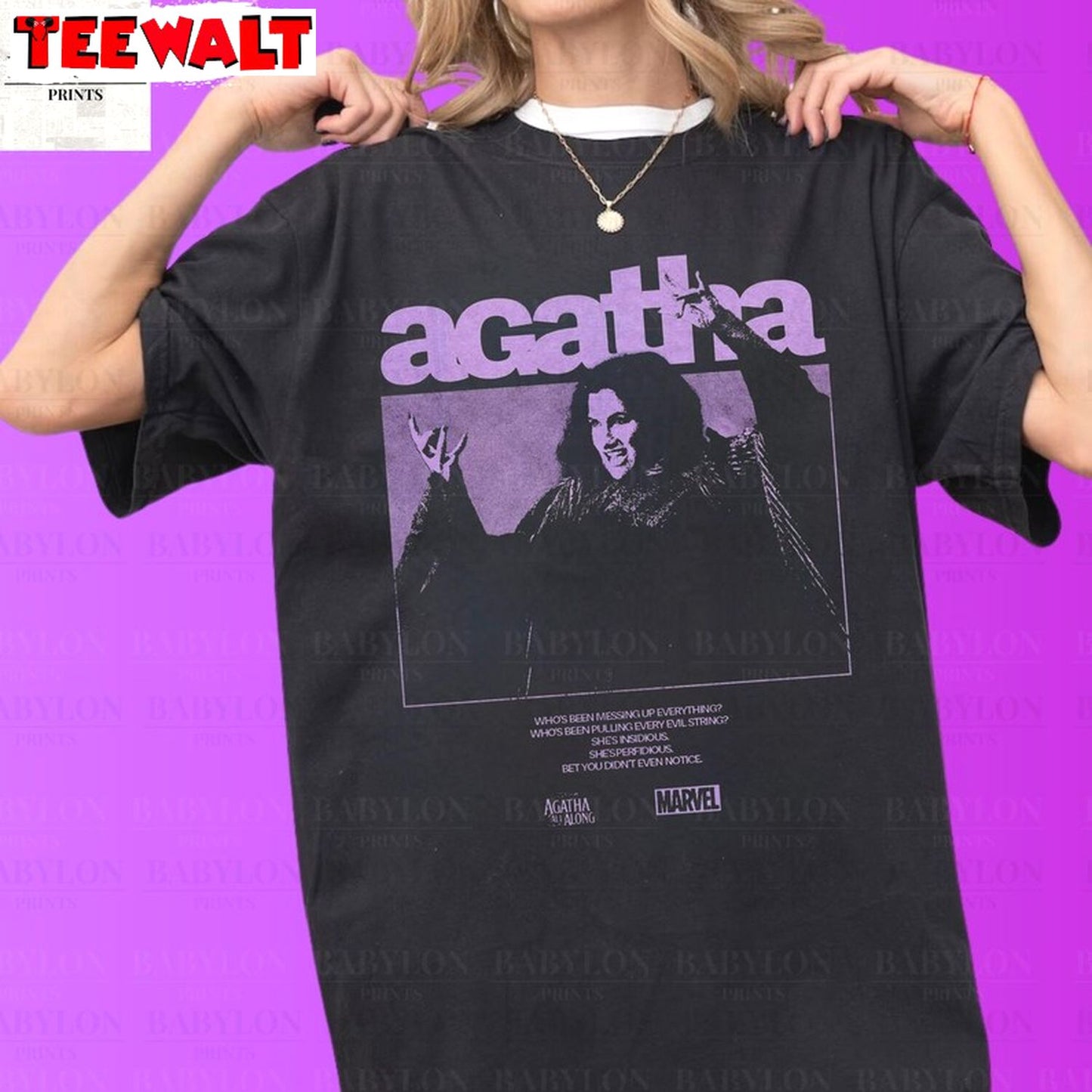 Agatha All Along T Shirt, Marvel Show Shirt, Disney Wandavision Tee