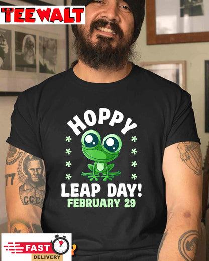 Funny Frog Hoppy Leap Day February 29 Birthday Leap Year T-Shirt