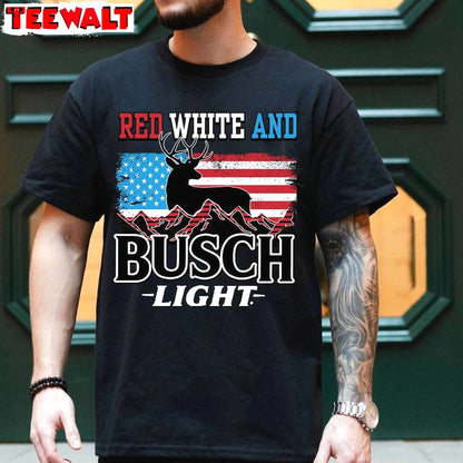 Independence Day Unisex Hoodie, Limited Red White And Busch Light