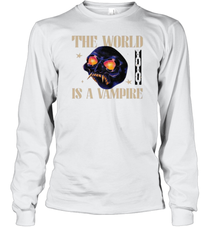 Galactixy Illustrations The World Is A Vampire Skull T-Shirt